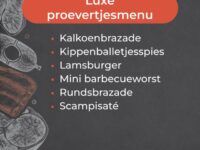 Luxe proevertjesmenu